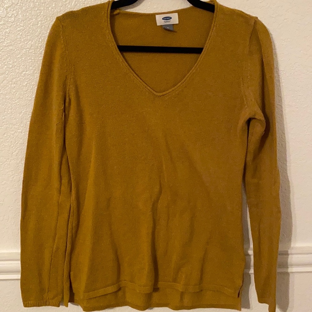 Old Navy gold sweater